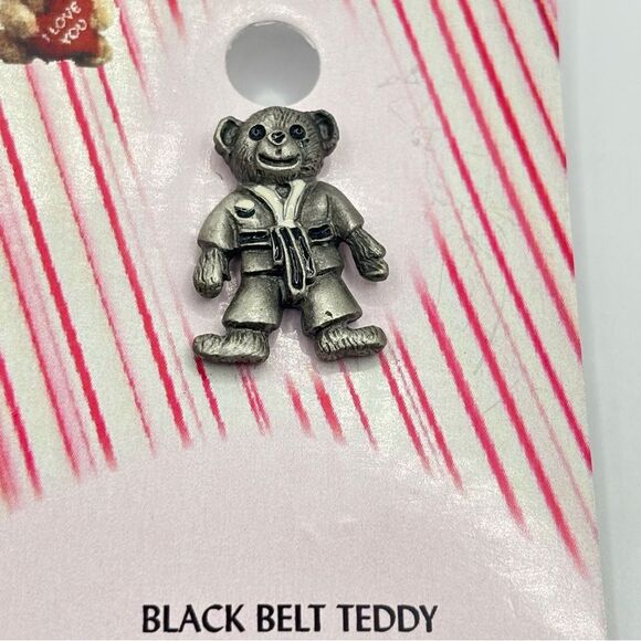 Black Belt Teddy Pin - Picture 3 of 5